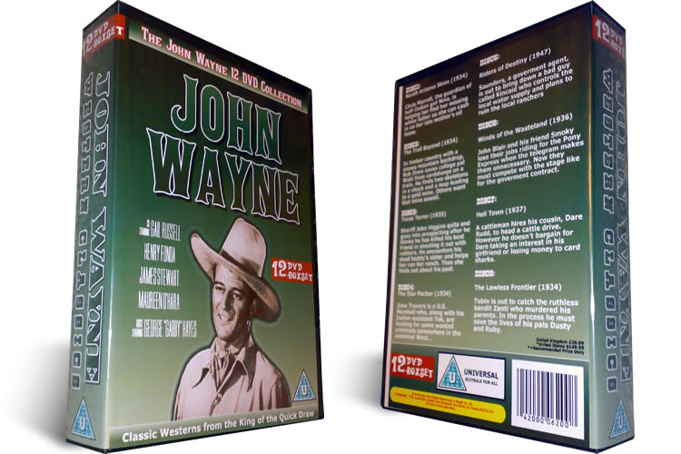 John Wayne 12 DVD Boxset - Click Image to Close