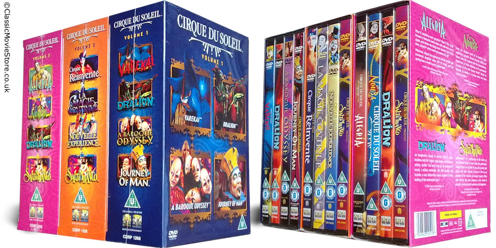 Cirque Du Soleil DVD Set - Click Image to Close