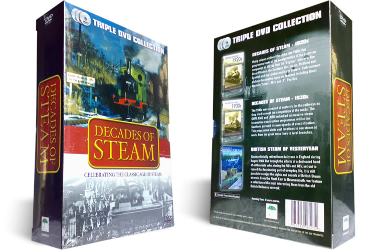 Decades of Steam Triple DVD Boxset - Click Image to Close