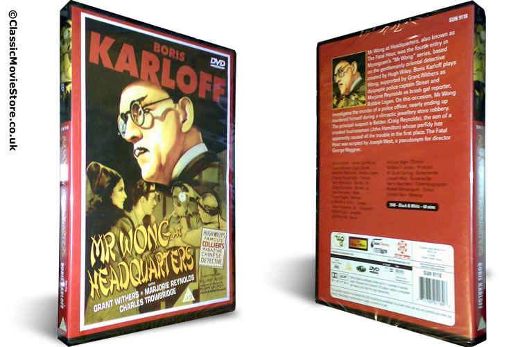 Mr Wong At Headquarters DVD - Click Image to Close