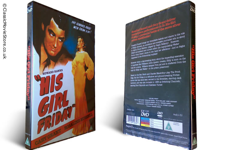 Cary Grant His Girl Friday DVD - Click Image to Close