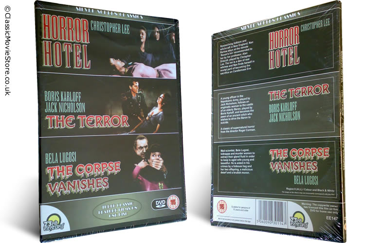 Horror Hotel Triple Film DVD - Click Image to Close