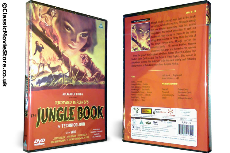 Rudyard Kiplings The Jungle Book DVD - Click Image to Close